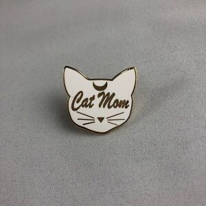 Artemis (White) Cat Mom Pin